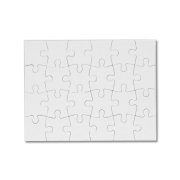 Puzzle A5 18x13 cm 24 dílků lakovaná lepenka s potiskem