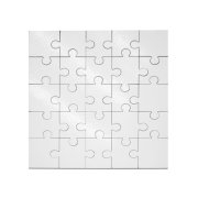 Puzzle čtverec 17x17 cm 25 dílků MDF s potiskem