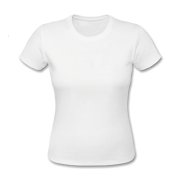 Dámské tričko Cotton-Touch bílé - XXL s potiskem