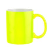 Hrnek fluorescenční - žlutý, matný 330 ml s potiskem