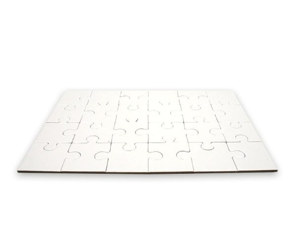 Puzzle obdélník 14,5x20 cm 24 dílků lakovaná lepenka s potiskem - 1