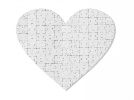 Puzzle srdce 19,5x19,5 cm 75 dílků magnetické s potiskem - 1