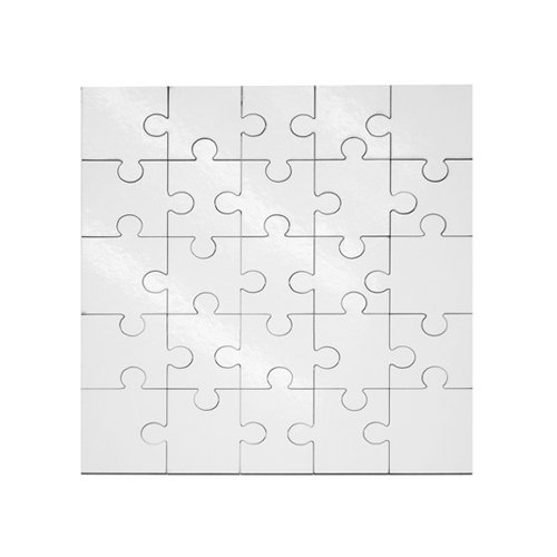 Puzzle čtverec 17x17 cm 25 dílků MDF s potiskem - 1