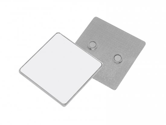 Magnet kovový čtverec 5,5x5,5 cm s potiskem - 1