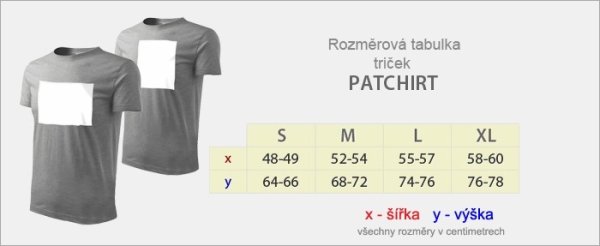 PATCHIRT - Bavlněné tričko horizontální - šedé - S s potiskem - 2