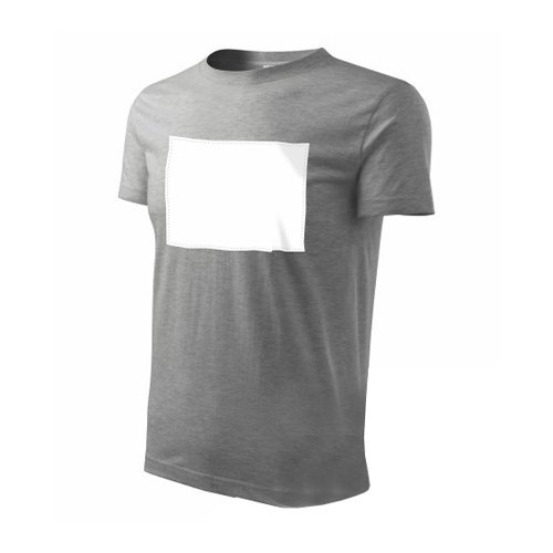 PATCHIRT - Bavlněné tričko horizontální - šedé - L s potiskem - 1