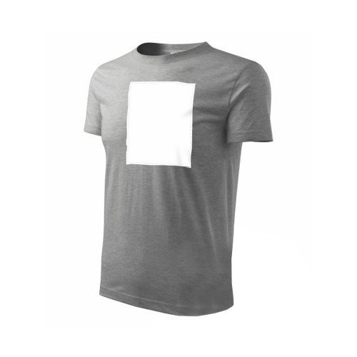 PATCHIRT - Bavlněné tričko vertikální - šedé - S s potiskem - 1