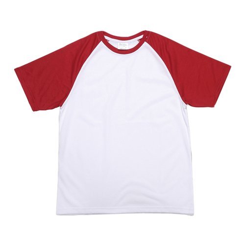 Pánské bílé tričko s červenými rukávy JSubli Apparel - M - s potiskem - 1