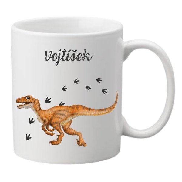 Dinosauří hrnek se jménem - Velociraptor 330 ml - 1