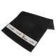Bavlněný ručník 67x140 cm s polyesterovým rámečkem černý s potiskem
