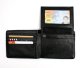 Luxusní pánská peněženka černá s kapsou pro kartu s potiskem - 2