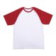 Pánské bílé tričko s červenými rukávy JSubli Apparel - S - s potiskem - 1