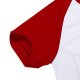 Pánské bílé tričko s červenými rukávy JSubli Apparel - L - s potiskem - 2