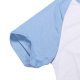 Pánské bílé tričko se světle modrými rukávy JSubli Apparel - XL- s potiskem - 2