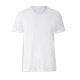 Pánské bílé tričko V-NECK Cotton-Touch - M s potiskem - 1