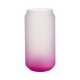 Velká sklenice matná s růžovým gradientem 550 ml s potiskem