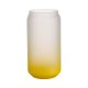 Velká sklenice matná se žlutým gradientem 550 ml s potiskem
