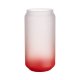 Velká sklenice matná s červeným gradientem 550 ml s potiskem