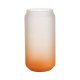 Velká sklenice matná s oranžovým gradientem 550 ml s potiskem - 1