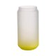 Velká sklenice matná s limetkově žlutým gradientem 550 ml s potiskem